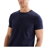 T-shirt Uomo Girocollo Maniche Corte Blu QB24