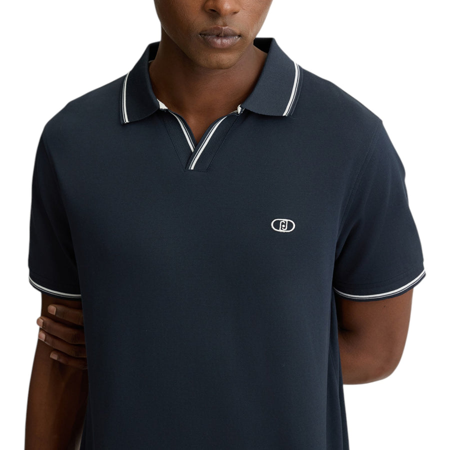 Polo uomo in seta e cotone