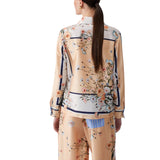 Camicia donna in twill stampato