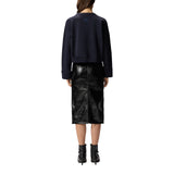 Felpa donna con bottoni