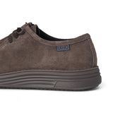 Mocassini uomo stringati in suede