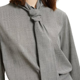 Blusa donna in tessuto galles extra light