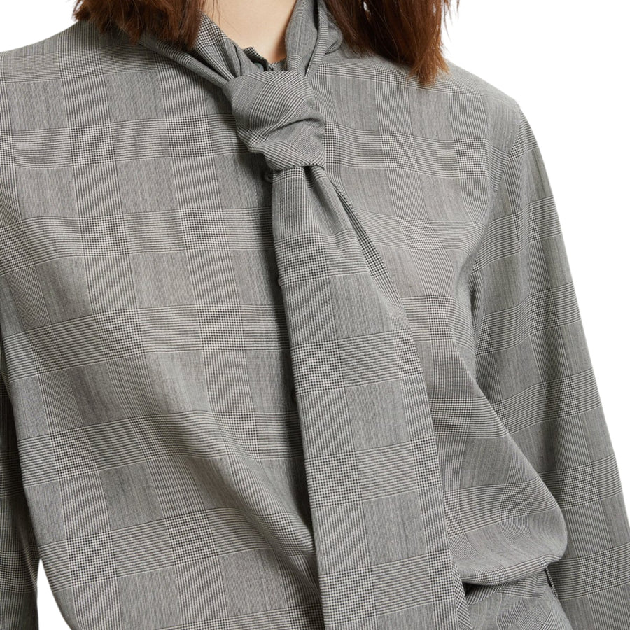 Blusa donna in tessuto galles extra light