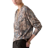 Maglia donna con scollo a V