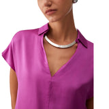 Blusa donna in raso