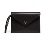 Pochette donna a mano in pelle con logo Love Birds