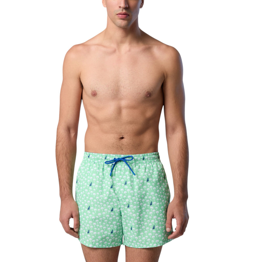 Boxer mare uomo con stampa grafica