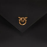 Pochette donna a mano in pelle con logo Love Birds