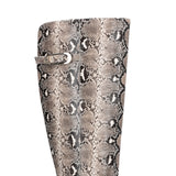 Stivali donna alti pitonati