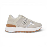 Sneakers donna platform in suede e mesh