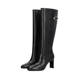 Stivali donna alti in pelle