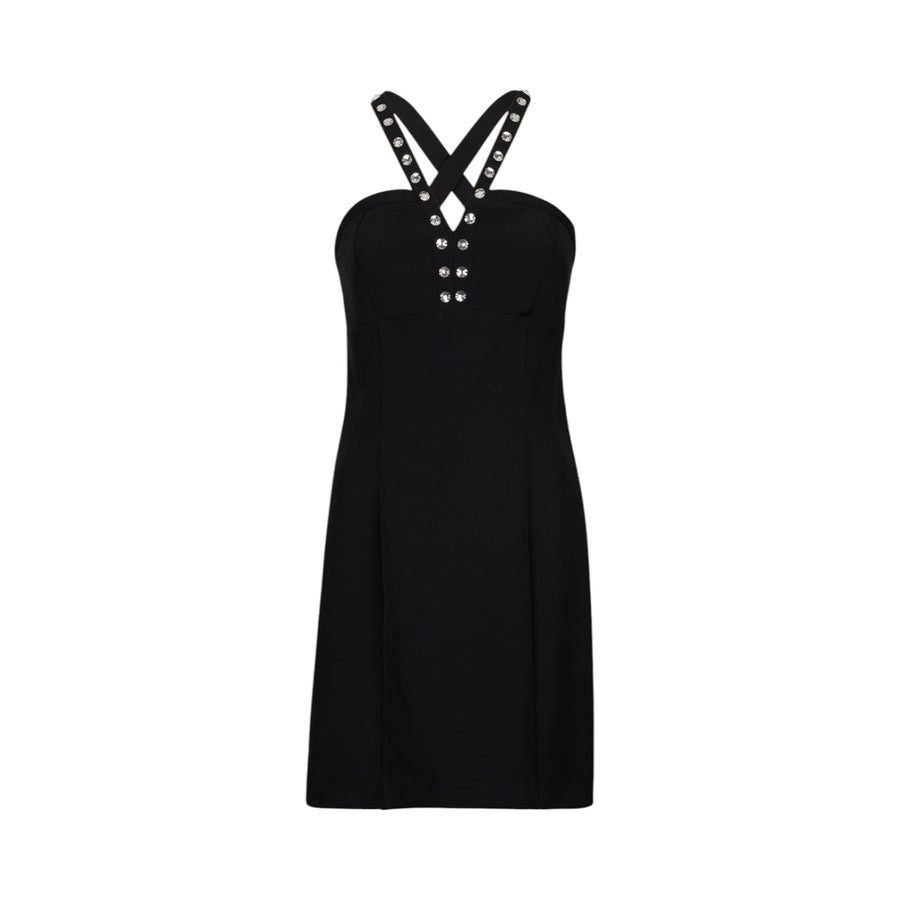 Abito donna nero con strass