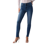 Jeans donna skinny a vita alta
