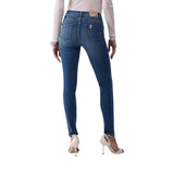 Jeans donna skinny a vita alta