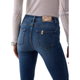 Jeans donna skinny a vita alta