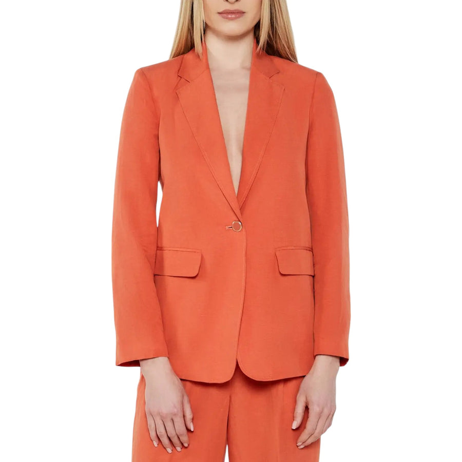 Blazer donna in misto lino