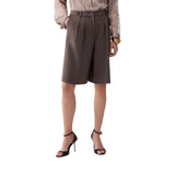 Bermuda donna in tessuto mélange