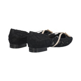 Ballerine donna in pizzo con logo gioiello