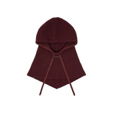 Balaclava donna a costine con coulisse