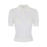 Polo donna in nylon con reggiseno