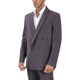 Giacca uomo doppiopetto color vino