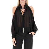 Blusa donna con cut-out