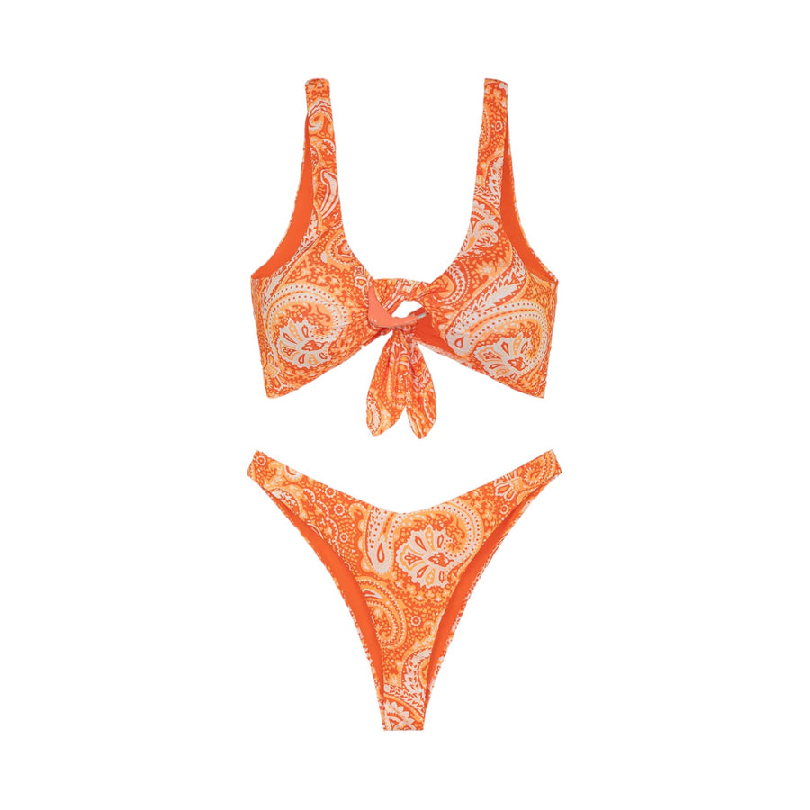 Bikini top e slip americano fisso sunrise donna