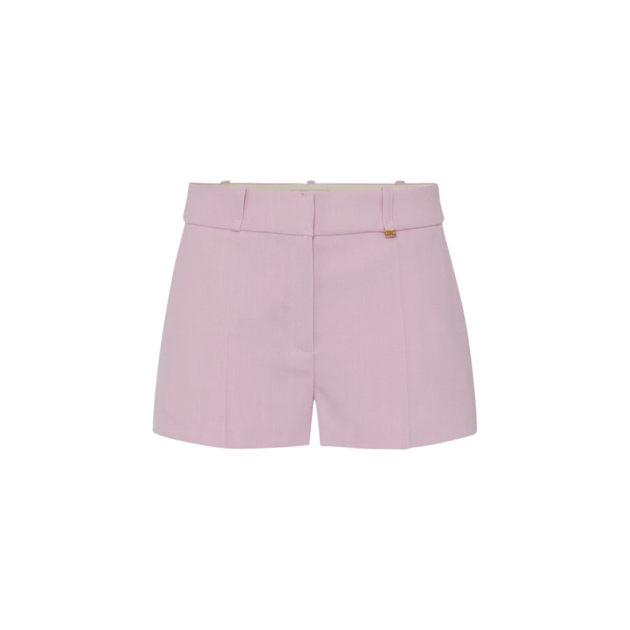 Shorts donna in fresco di lana leggera