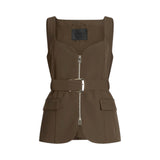 Gilet donna con zip
