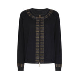 Cardigan donna con borchie