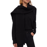 Sciarpa donna in misto lana con perline