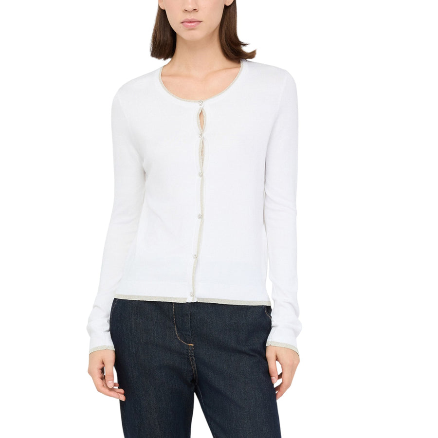 Cardigan donna con dettagli in lurex®