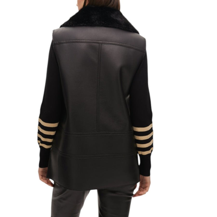 Gilet donna midi reversibile