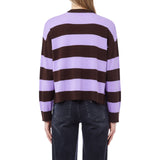 Cardigan donna a righe