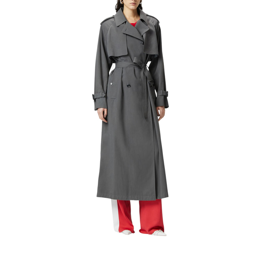 Trench donna classico in cotone delavè