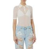 Polo donna in nylon con reggiseno