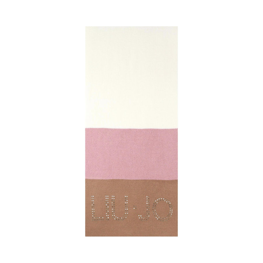 Sciarpa donna multicolor con logo Liu Jo