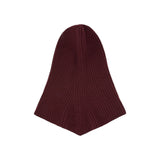 Balaclava donna a costine con coulisse