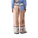 Pantaloni donna in twill stampato