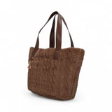 Borsa donna hobo grande in pelliccia sintetica