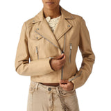 Giacca donna  chiodo stile biker in nappa