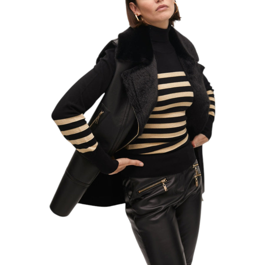 Gilet donna midi reversibile