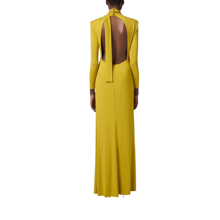 Abito donna Red Carpet in jersey con spacco e nodi