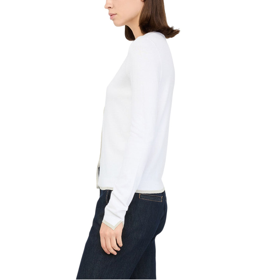 Cardigan donna con dettagli in lurex®