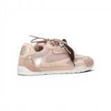 Sneakers donna con lacci doppi e applicazioni gioiello