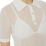 Polo donna in nylon con reggiseno