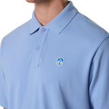 Polo uomo con patch logo