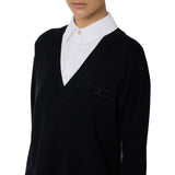 Abito donna in maglia di viscosa e popeline di cotone