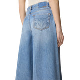 Bermuda donna wide leg in denim