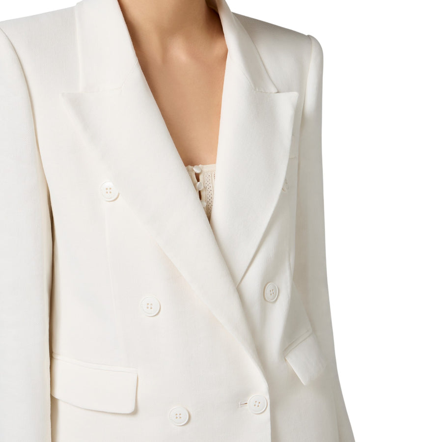 Giacca donna in gabardina di misto lino
